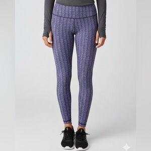 Lululemon Wunder Under Pant Sz 4 *Textured In Ziggy Wee EUC Luon